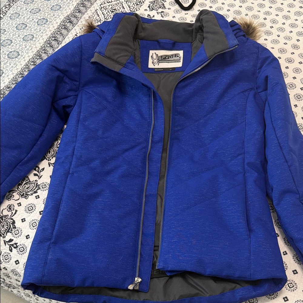 Spyder Blue Women's Insulated Jacket with Hood